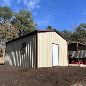 Metal Garage 24x25x8 All Vertical