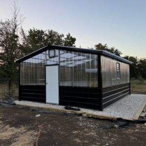 12x20x8 Metal Greenhouse