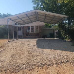 24x20x10 Metal Carport A Frame 2 Car